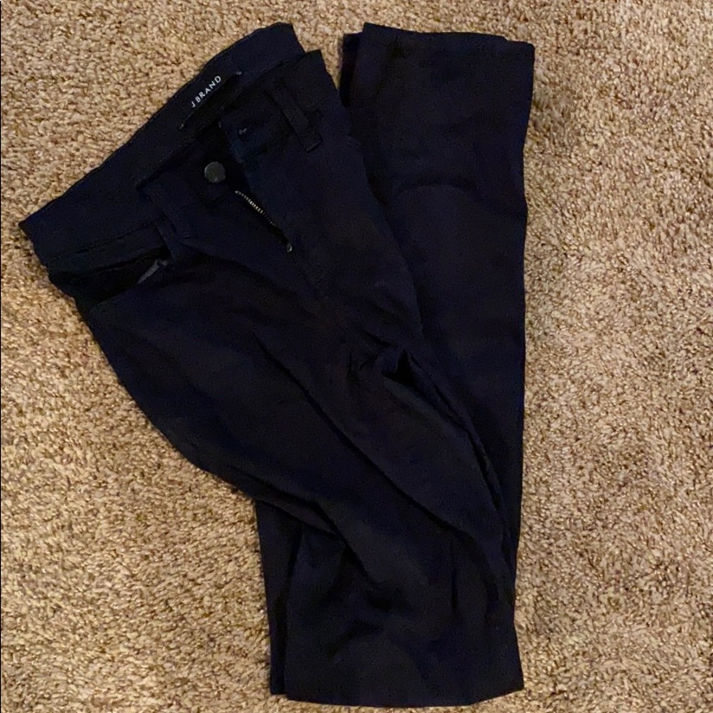 JBrand black cotton pants.